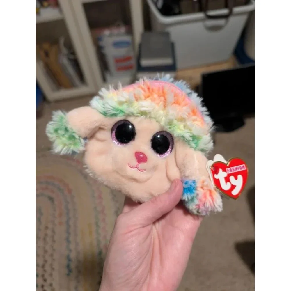 Ty Gear Rainbow the Poodle Boo Wristlet